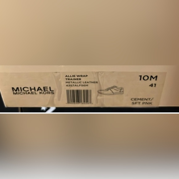 New Michael Kors ALLIE WRAP TRAINER METALLIC LEATHER sneaker size 10 new in box - Picture 11 of 12